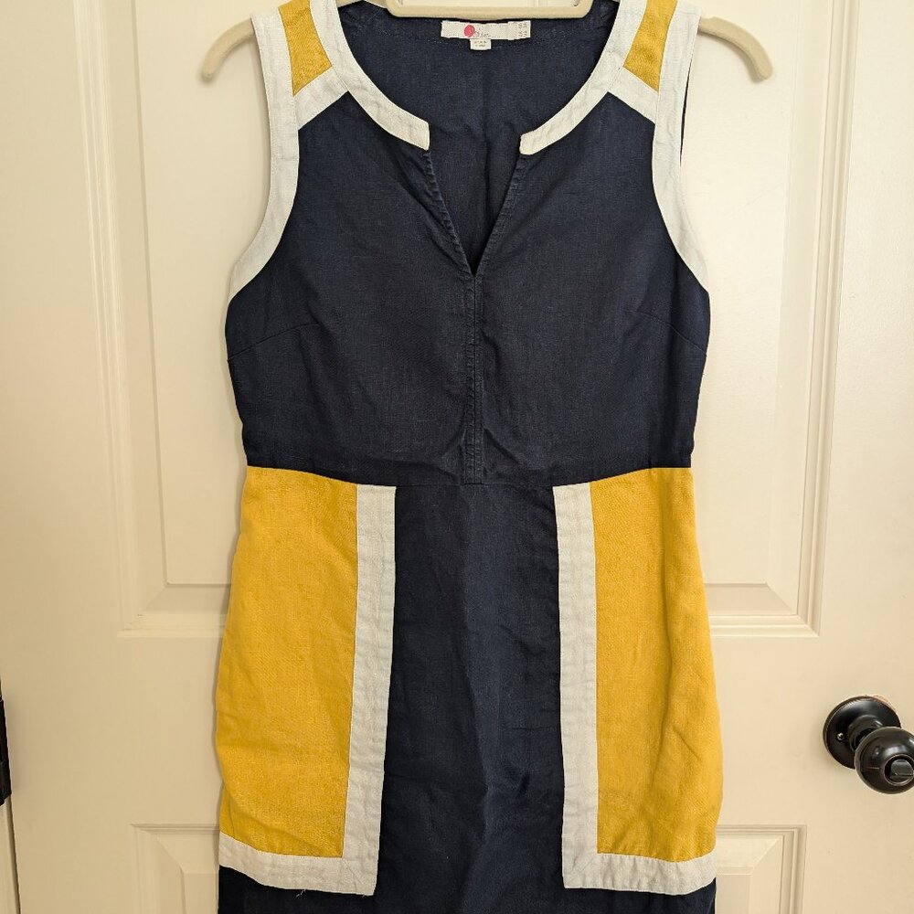 Boden linen sheath dress (with pockets!), size 2